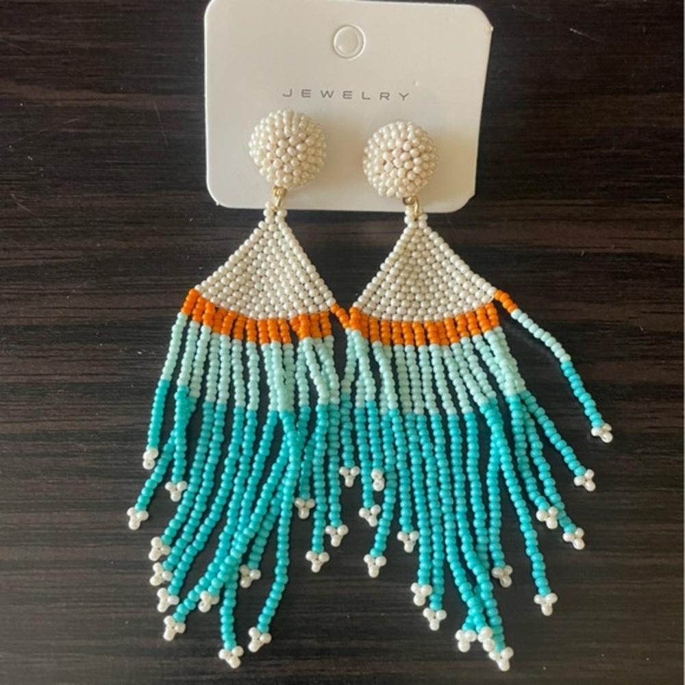 **NEW** Beaded Tassel Earrings